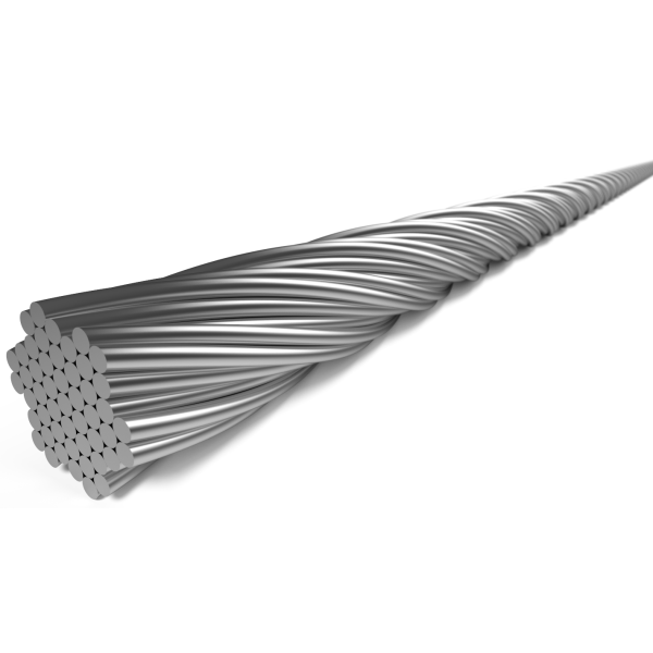 Load image into Gallery viewer, Elvedes schakel binnenkabel 2250 mm 7 x 7 draads rvs ø1,1mm met n-nippel ø4 x 4mm (doos à 100 stuks) - zilver