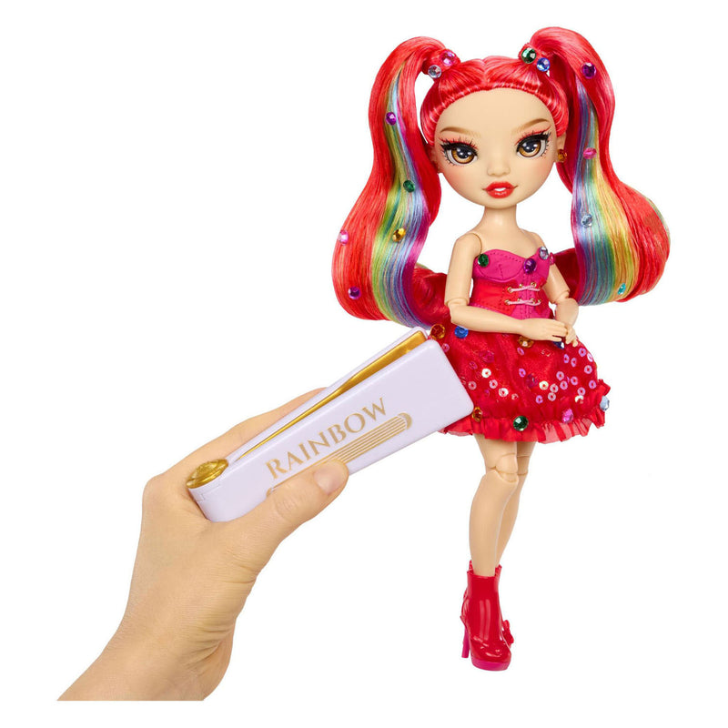 Load image into Gallery viewer, Rainbow high be dazzling-modepoppen - vivienne rouge (rood) met bedazzle-tool en glinsterende strass-steentjes