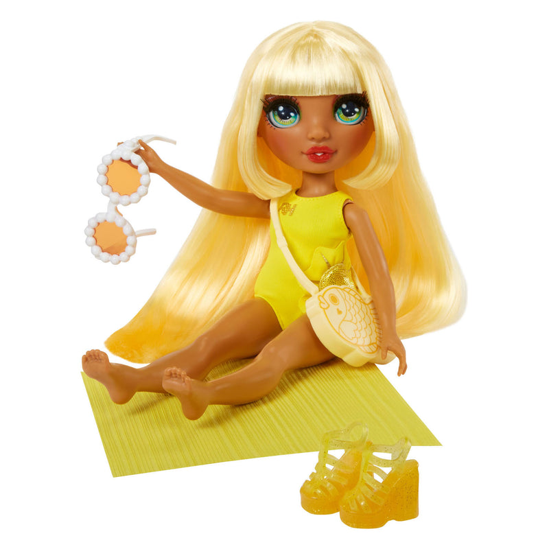 Load image into Gallery viewer, Rainbow high swim style-modepop - 28 cm - sunny (geel)