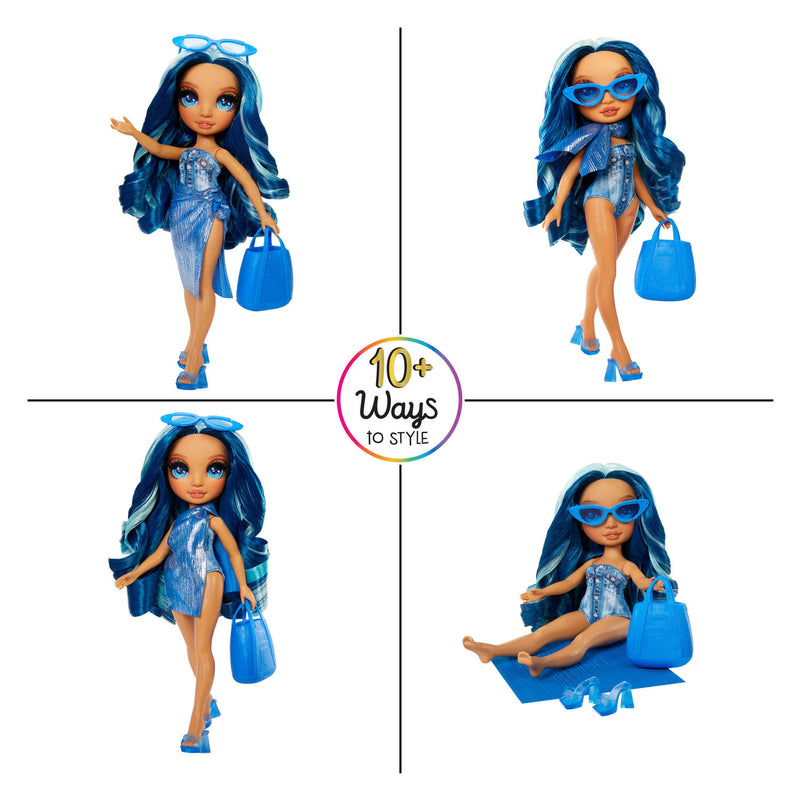 Load image into Gallery viewer, Rainbow high swim style-modepop - 28 cm - skyler (blauw)