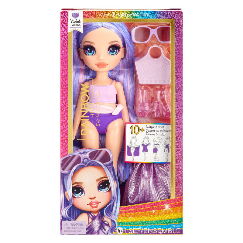 Load image into Gallery viewer, Mga entertainment rainbow high swim style pop - violet
