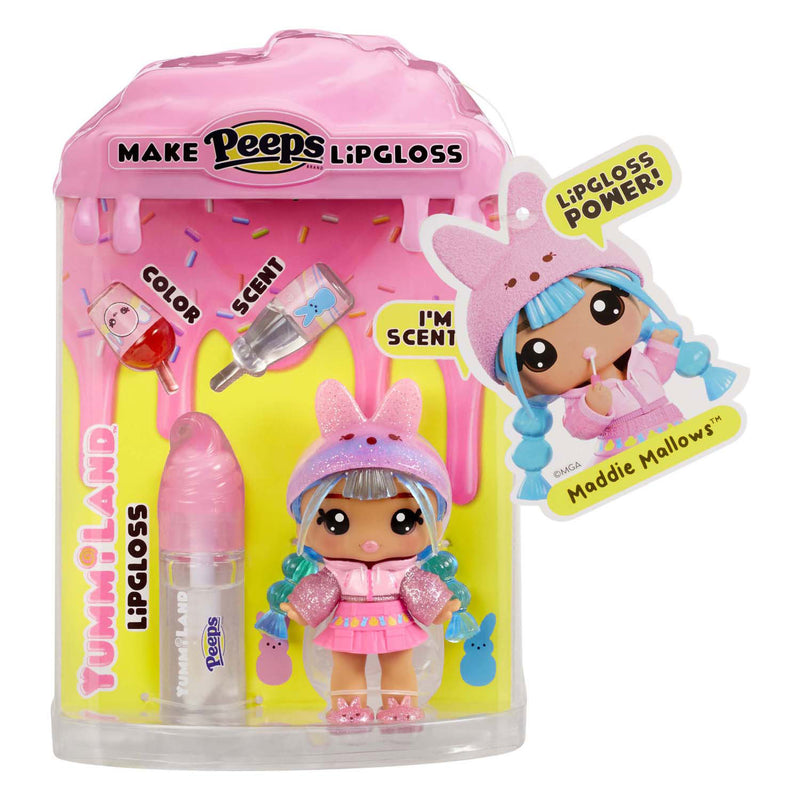 Load image into Gallery viewer, Mga entertainment yummiland pop - easter marsha peeps roze met lipgloss set
