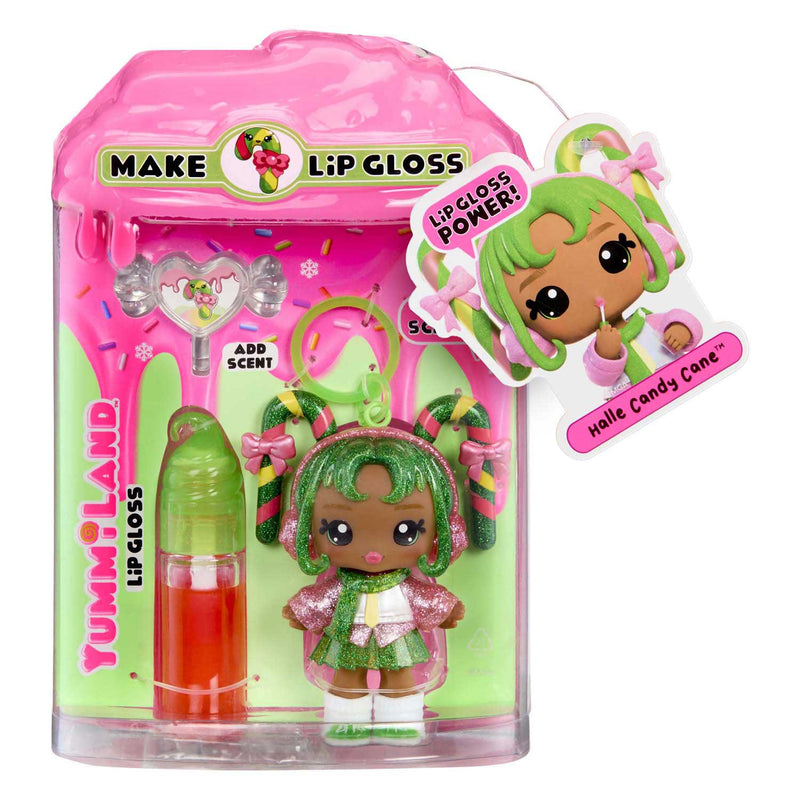 Load image into Gallery viewer, Mga entertainment yummiland pop - halle candy cane met lipgloss set