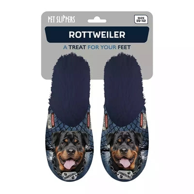 Load image into Gallery viewer, Pantoffel rottweiler donkerblauw