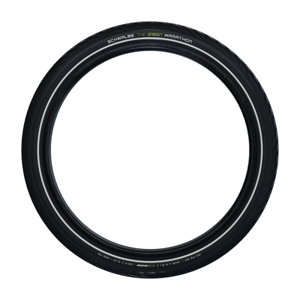 Load image into Gallery viewer, Schwalbe green marathon - wired - addix eco - greenguard - 700x25c - black + reflex