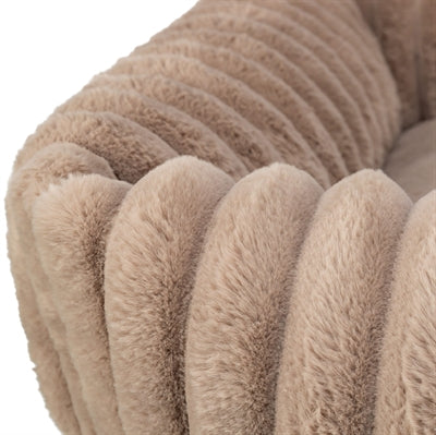 Load image into Gallery viewer, Trixie hondenmand lonni ribfluweel hoekig lichtbruin