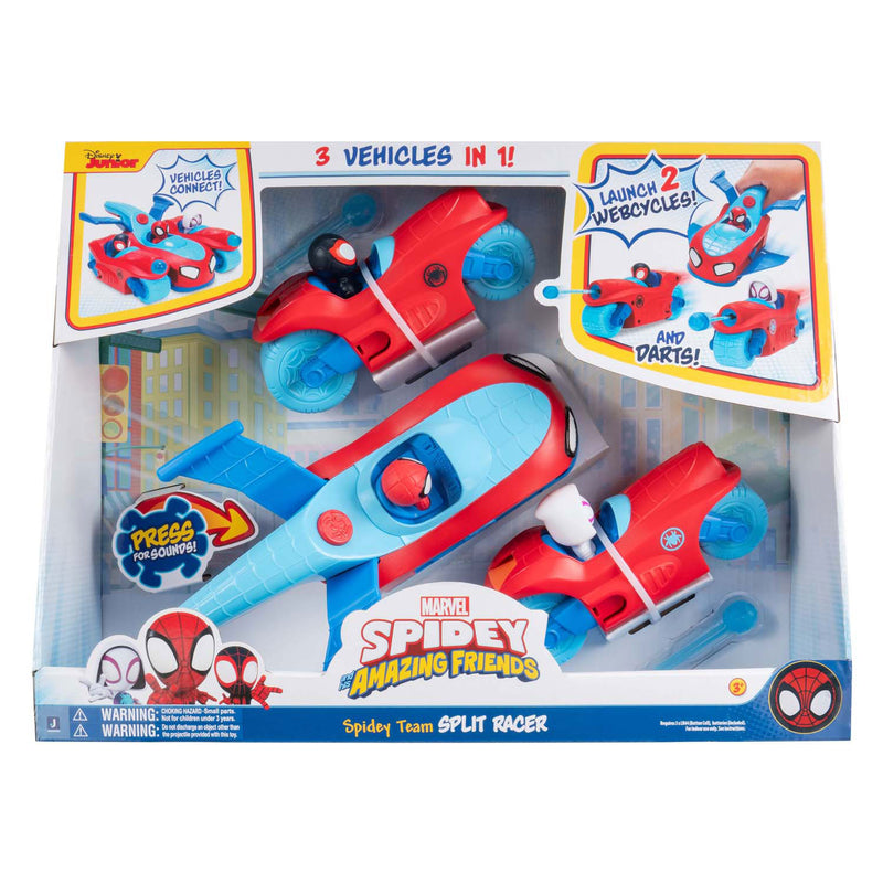 Load image into Gallery viewer, Jazwares spidey team split racer 3in1 voertuig
