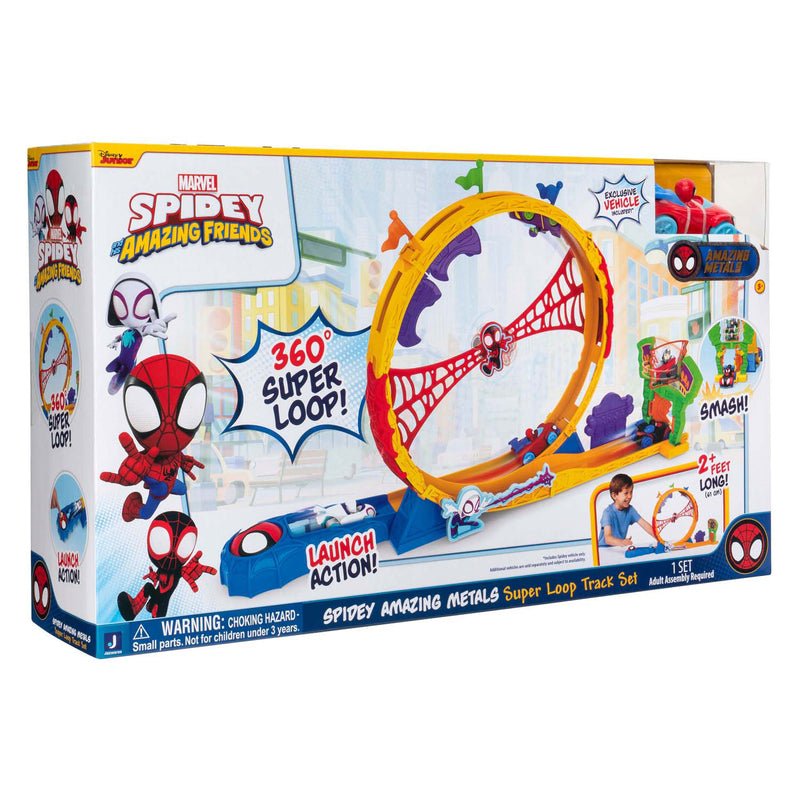 Load image into Gallery viewer, Jazwares spidey amazing metalen super loop racebaan