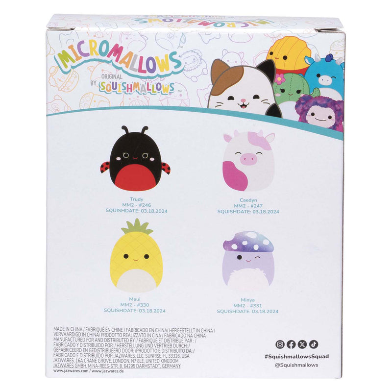 Afbeelding laden in galerijviewer, Squishmallows knuffel pluche micromallows - maui, trudy, caedyn, minya, 4-pack