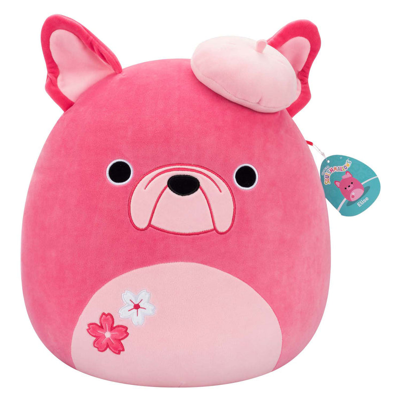 Load image into Gallery viewer, Squishmallows knuffel pluche - roze franse bulldog, 40cm