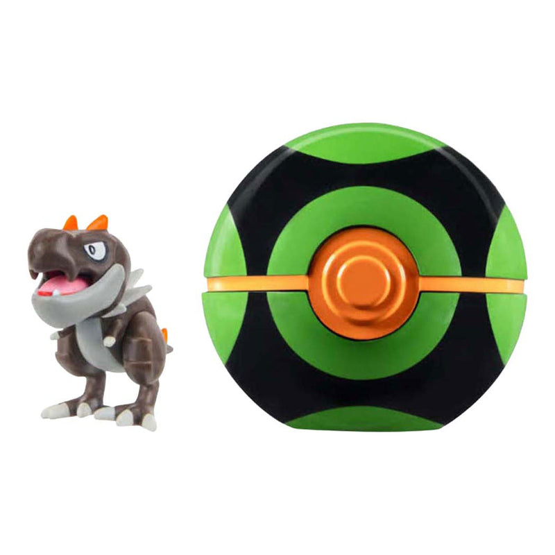 Load image into Gallery viewer, Jazwares pokémon clip 'n' go tyrunt dusk ball