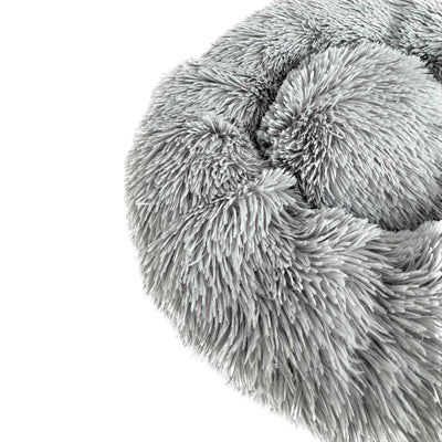 Load image into Gallery viewer, Sazzz hondenmand fluffy lichtgrijs