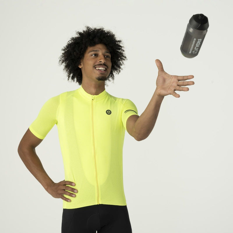 Load image into Gallery viewer, Agu core fietsshirt ss essential heren yellow neon