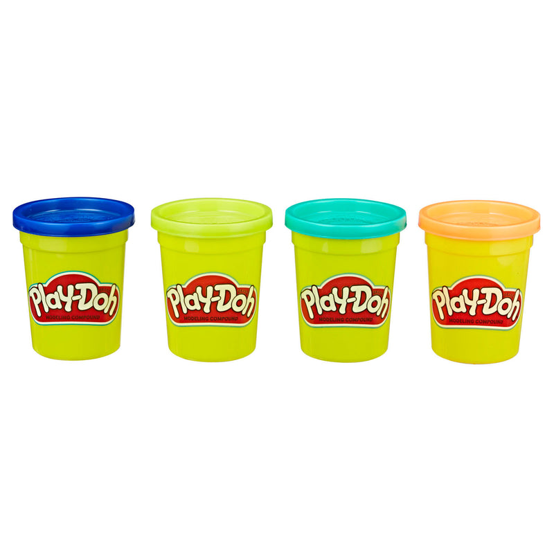 Load image into Gallery viewer, Play-Doh 4-Pack (Wilde Kleuren)