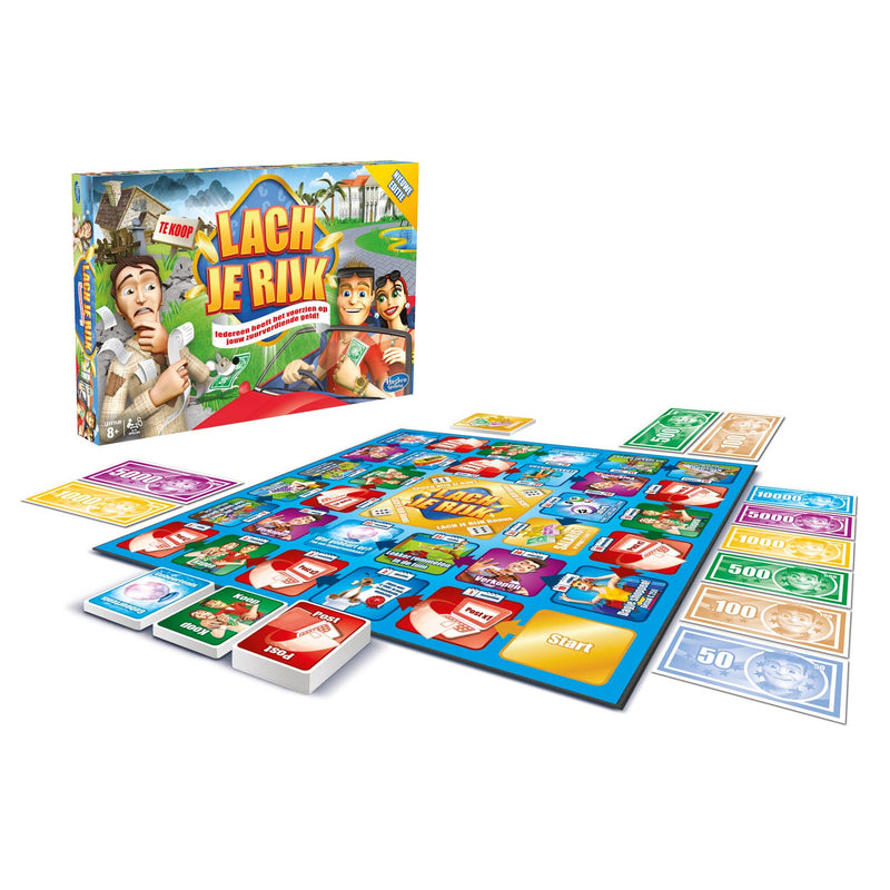 Afbeelding laden in galerijviewer, Hasbro Bordspel Lach je Rijk