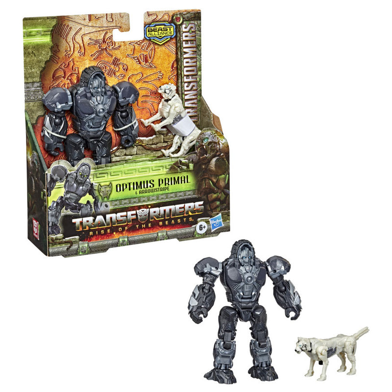 Load image into Gallery viewer, Hasbro Transformers Rise of the Beasts Weaponizer Actiefiguren Optimus Primal Arrowstripe