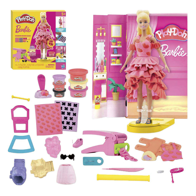Load image into Gallery viewer, Play-doh barbie designer fashion show - 6 kleipotjes