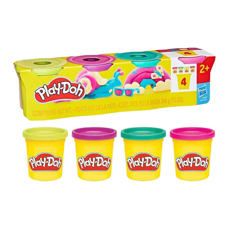 Load image into Gallery viewer, Play-doh levendig - 4 kleipotjes