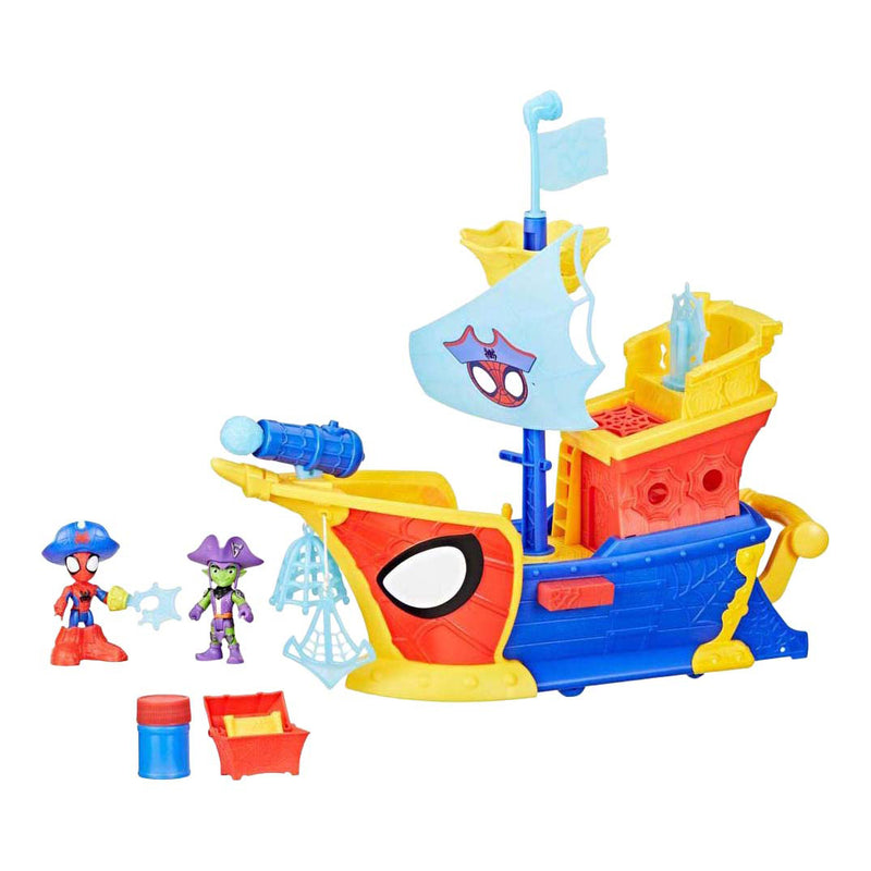 Load image into Gallery viewer, Spidey water-webs ahoy pirantenschip met bubbels - incl. bellenblaas