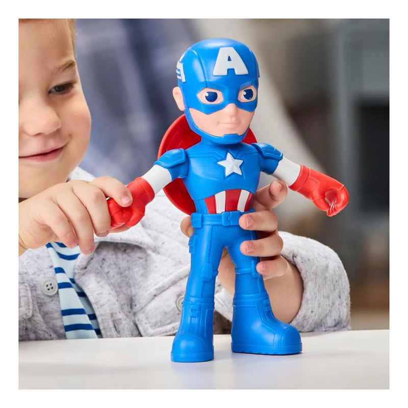 Load image into Gallery viewer, Marvel spidey and his amazing friends supersized captain america speelfiguur