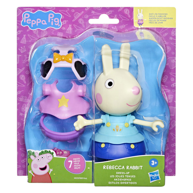 Load image into Gallery viewer, Hasbro peppa pig-speelgoed kelly konijn-aankleedfiguur van 15 cm, met 6 modeaccessoires, peuterspeelgoed, 3+