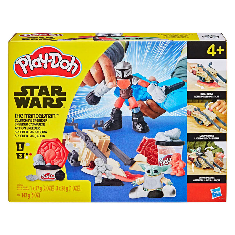 Load image into Gallery viewer, Play-doh star wars the mandelorian speeder - 3 kleipotjes