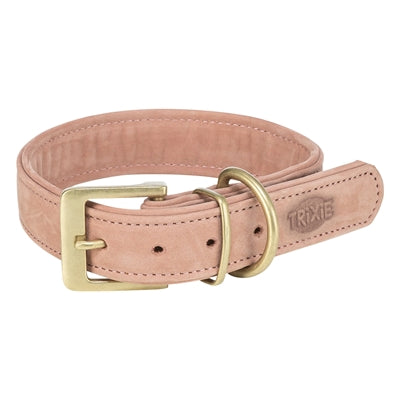 Load image into Gallery viewer, Trixie halsband hond pure leer roze