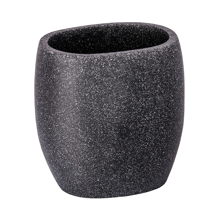 Load image into Gallery viewer, Wenko 1064942 - tandenborstelbeker puro antraciet | 2 stuks