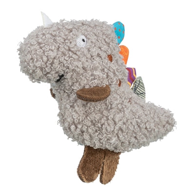 Load image into Gallery viewer, Trixie dino pluche met kattenkruid catnip grijs