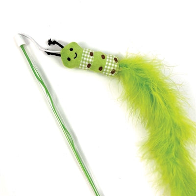 Load image into Gallery viewer, Happy pet tabby patch kattenhengel rups groen