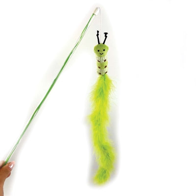 Load image into Gallery viewer, Happy pet tabby patch kattenhengel rups groen