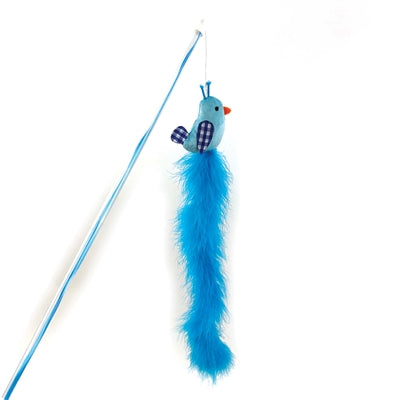 Load image into Gallery viewer, Happy pet tabby patch kattenhengel vogel blauw