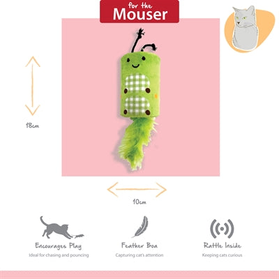 Load image into Gallery viewer, Happy pet tabby patch rups ratel en roller groen