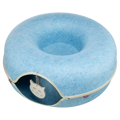 Load image into Gallery viewer, Trixie speeldonut vilt blauw