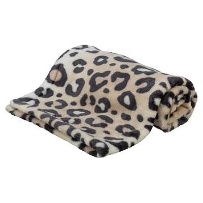 Load image into Gallery viewer, Trixie hondendeken leo softpluche panterprint creme