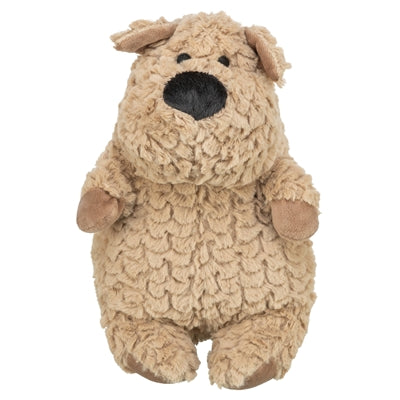 Load image into Gallery viewer, Trixie hond rond pluche bruin