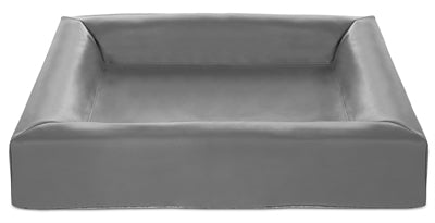 Load image into Gallery viewer, Bia bed kunstleer hoes hondenmand grijs