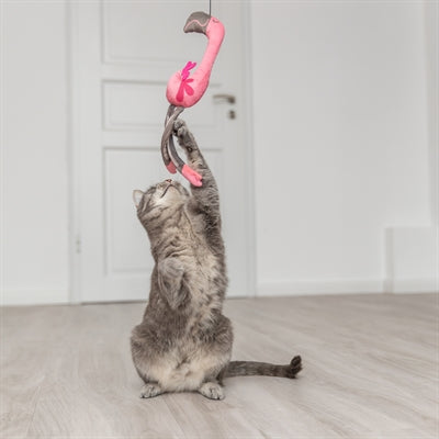 Load image into Gallery viewer, Trixie kattenhengel telescopisch grote katten met flamingo roze