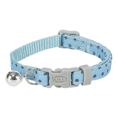 Load image into Gallery viewer, Trixie kattenhalsband stippen motief blauw