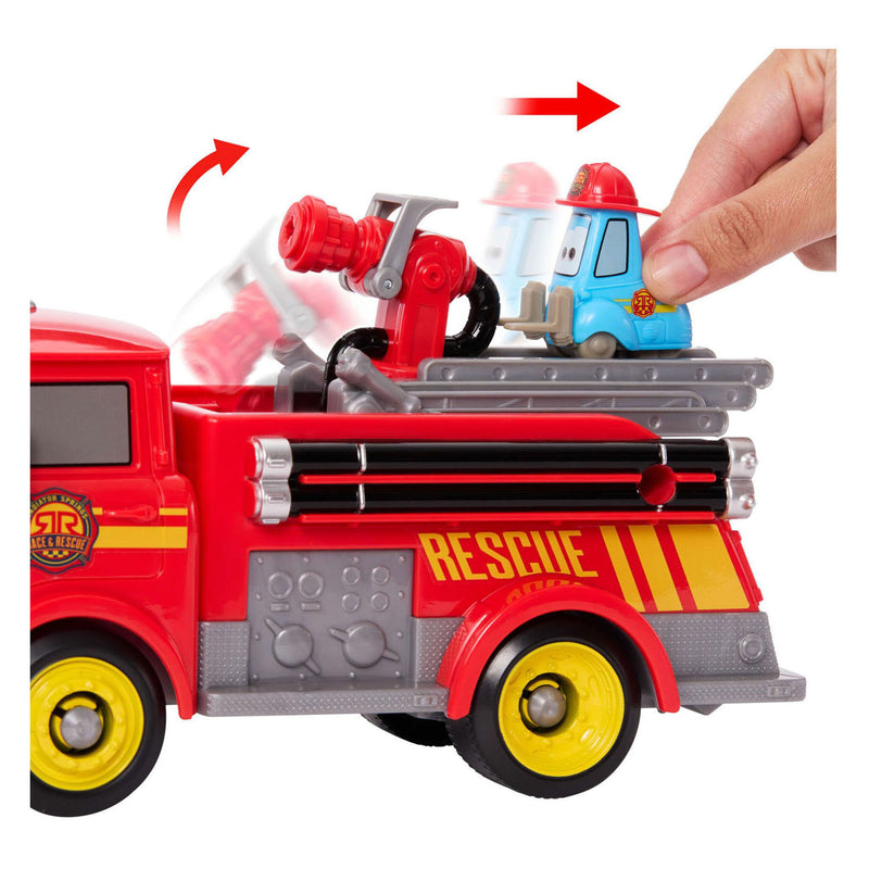 Load image into Gallery viewer, Mattel disney en pixar cars radiator springs racen en redden - brandweer - red en guido speelset