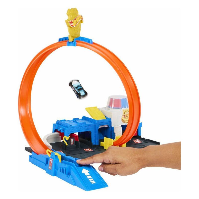 Load image into Gallery viewer, Hot wheels city superpolitiebureau - loopingbaan