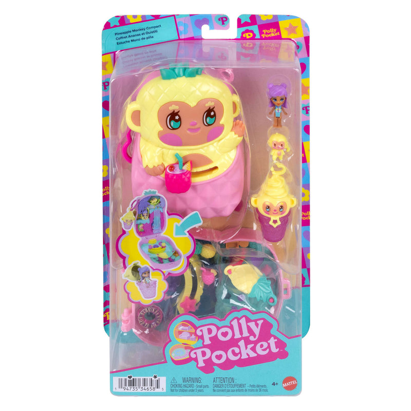 Load image into Gallery viewer, Polly pocket compact speelset ananas en aapje