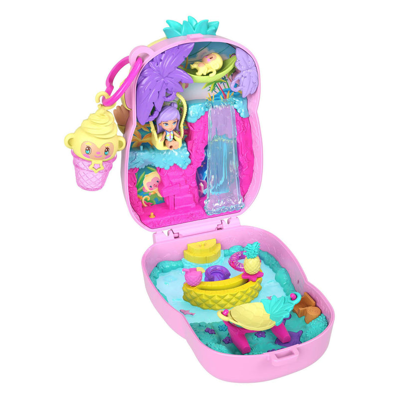 Load image into Gallery viewer, Polly pocket compact speelset ananas en aapje