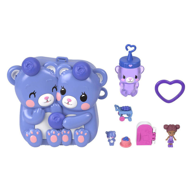 Load image into Gallery viewer, Polly pocket compactset beren en bosbessen