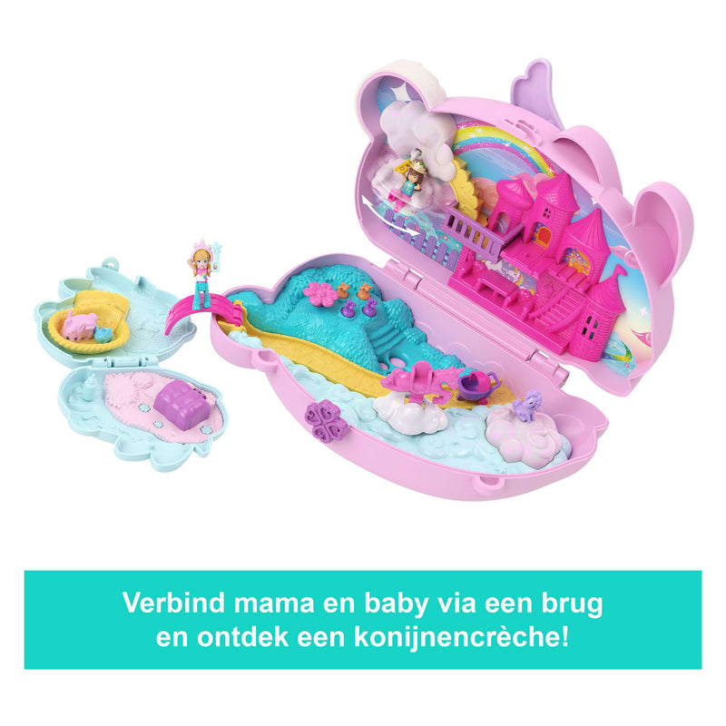Load image into Gallery viewer, Polly pocket 2-in-1 konijntjesplezier - tasje met compacte speelset