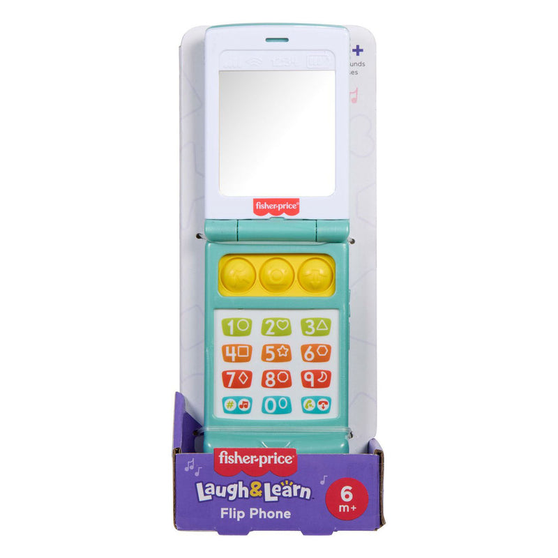 Load image into Gallery viewer, Fisher-price lachen leren klaptelefoon - muzikale leeractiviteit voor peuters