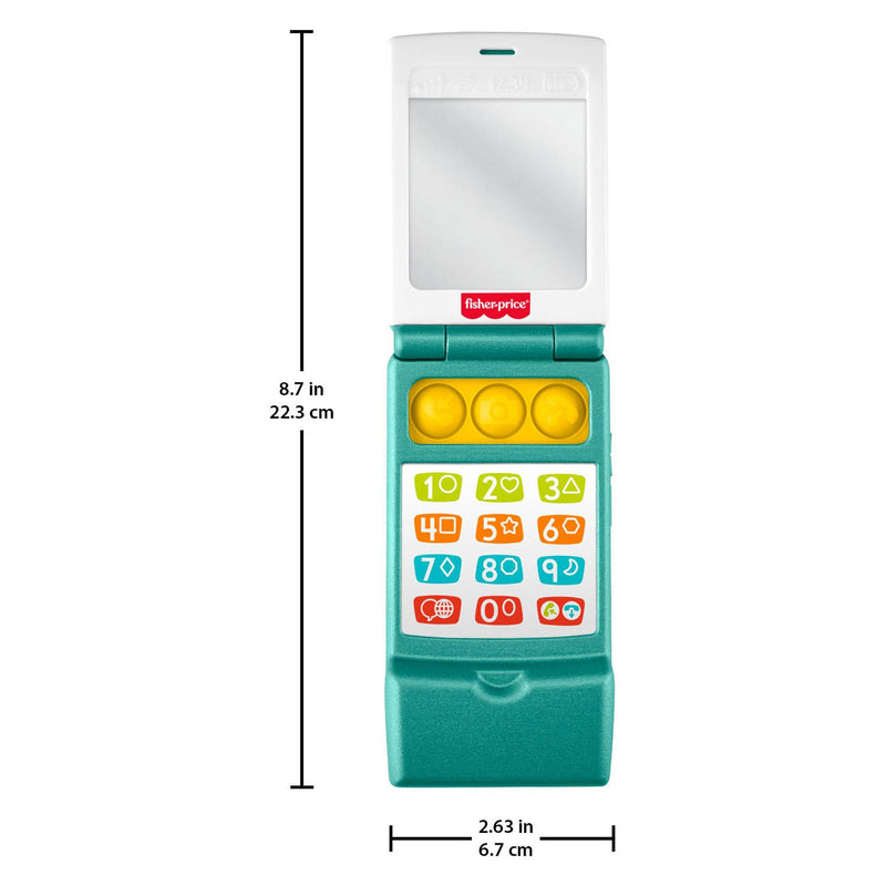 Load image into Gallery viewer, Fisher-price lachen leren klaptelefoon - muzikale leeractiviteit voor peuters