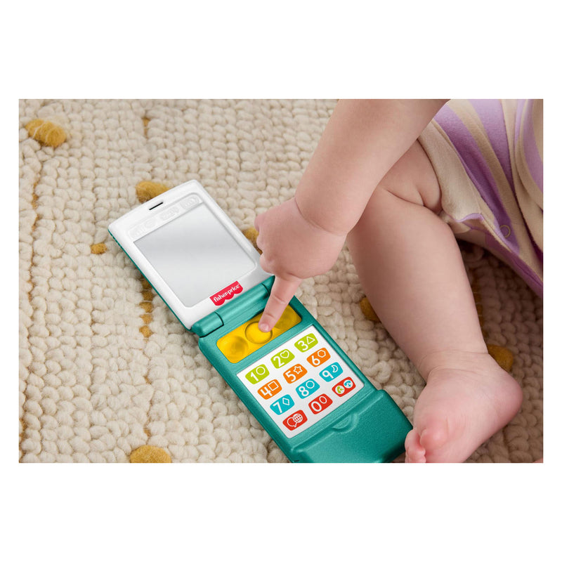 Load image into Gallery viewer, Fisher-price lachen leren klaptelefoon - muzikale leeractiviteit voor peuters
