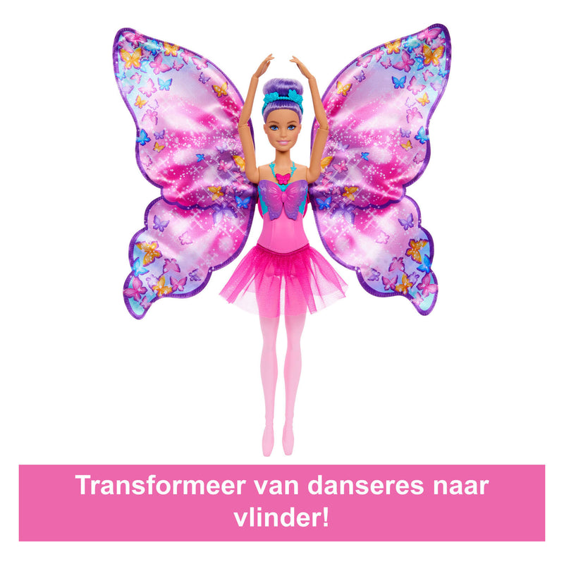 Load image into Gallery viewer, Barbie dans- en fladderpop – magische vlindervleugels
