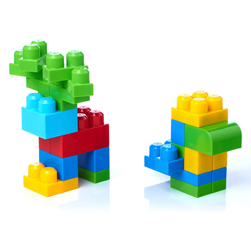 Load image into Gallery viewer, Mega bloks grote bouwtas - 60 blokken - classic bouwstenen voor 1+ jaar